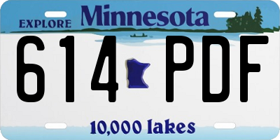 MN license plate 614PDF
