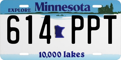 MN license plate 614PPT