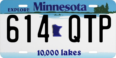 MN license plate 614QTP