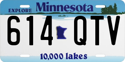 MN license plate 614QTV