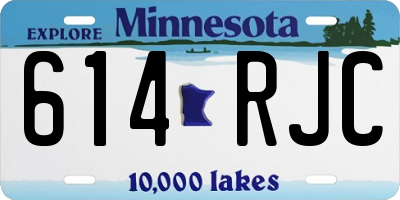 MN license plate 614RJC
