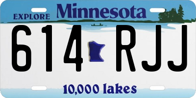MN license plate 614RJJ