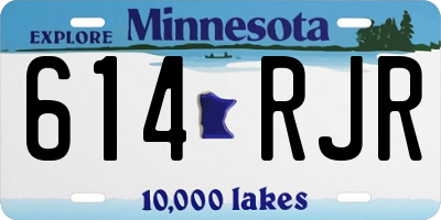 MN license plate 614RJR