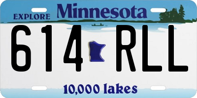 MN license plate 614RLL