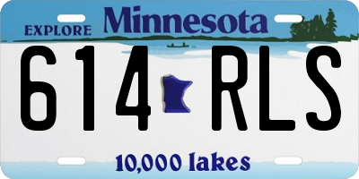 MN license plate 614RLS