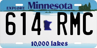 MN license plate 614RMC