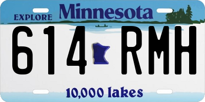 MN license plate 614RMH