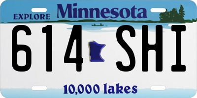 MN license plate 614SHI