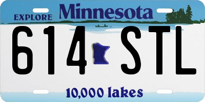 MN license plate 614STL