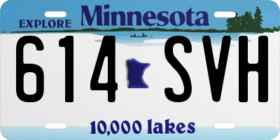 MN license plate 614SVH
