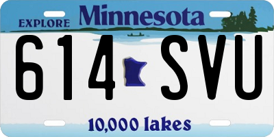 MN license plate 614SVU