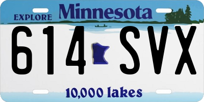 MN license plate 614SVX