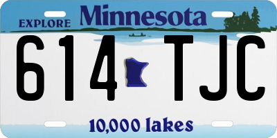 MN license plate 614TJC