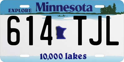 MN license plate 614TJL