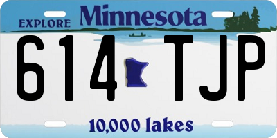 MN license plate 614TJP