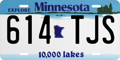 MN license plate 614TJS
