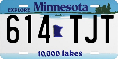 MN license plate 614TJT