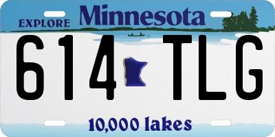MN license plate 614TLG