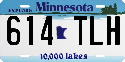 MN license plate 614TLH