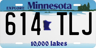MN license plate 614TLJ