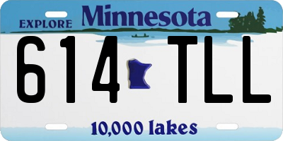 MN license plate 614TLL