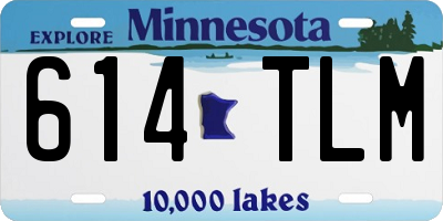 MN license plate 614TLM