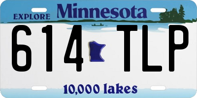 MN license plate 614TLP