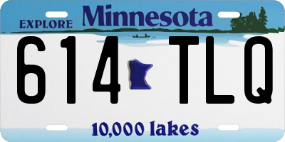 MN license plate 614TLQ