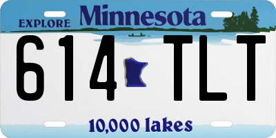MN license plate 614TLT