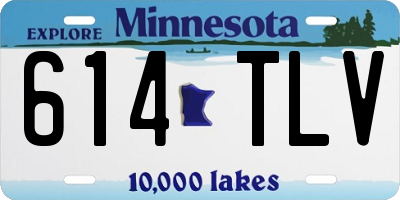 MN license plate 614TLV