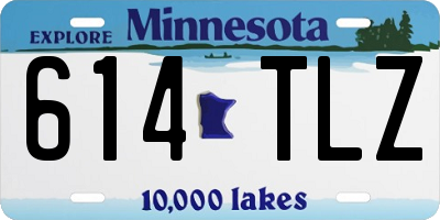 MN license plate 614TLZ