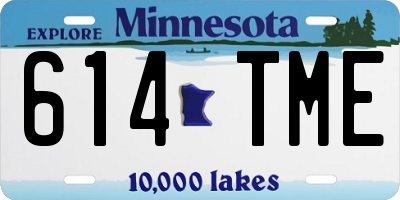 MN license plate 614TME