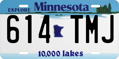 MN license plate 614TMJ