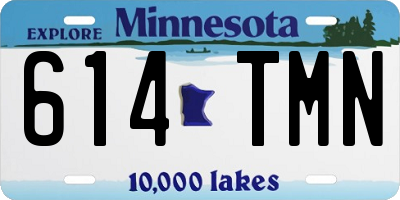 MN license plate 614TMN