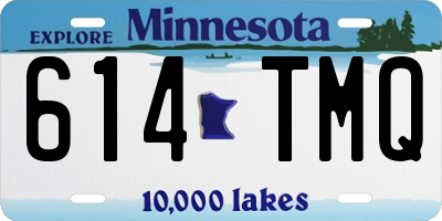 MN license plate 614TMQ
