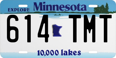 MN license plate 614TMT