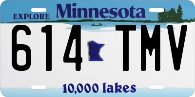 MN license plate 614TMV