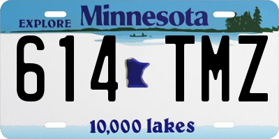 MN license plate 614TMZ