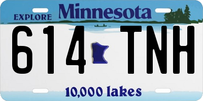 MN license plate 614TNH