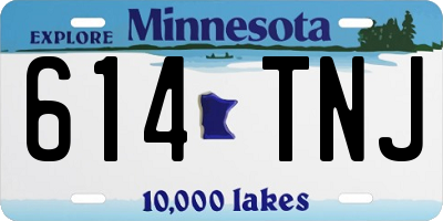 MN license plate 614TNJ
