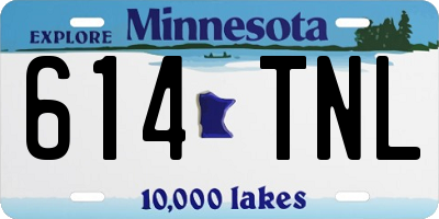 MN license plate 614TNL