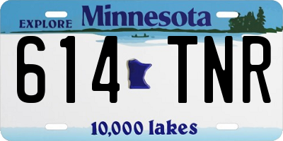 MN license plate 614TNR