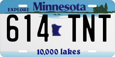 MN license plate 614TNT