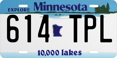 MN license plate 614TPL