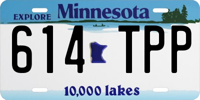 MN license plate 614TPP