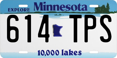 MN license plate 614TPS