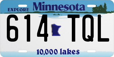 MN license plate 614TQL
