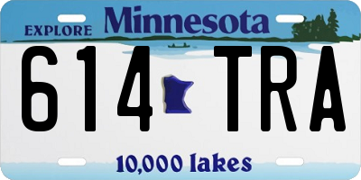 MN license plate 614TRA