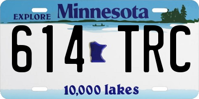 MN license plate 614TRC