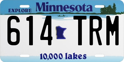 MN license plate 614TRM